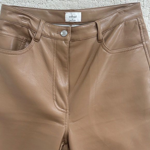 Aritzia Melina leather pant in camel - Picture 3 of 6